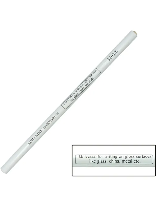 Карандаш по стеклу, металлу и пластику KOH-I-NOOR белый 3263006001KS