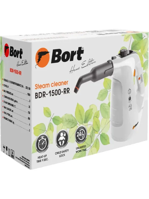 Пароочиститель Bort BDR-1500-RR, 1500 Вт