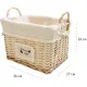 Корзина стеллажная высокая с ручками Natural life,Д360 Ш270 В260, EW-93 M