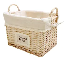 Корзина стеллажная высокая с ручками Natural life,Д360 Ш270 В260, EW-93 M