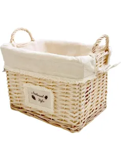 Корзина стеллажная высокая с ручками Natural life,Д360 Ш270 В260, EW-93 M