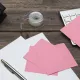 Блок для записей Attache 90x90x50 розовый 80г