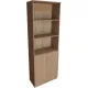 Шкаф Комус Мебель д/документов WELL полуот.комб.700х350х2000 Дуб Урб.Янтар