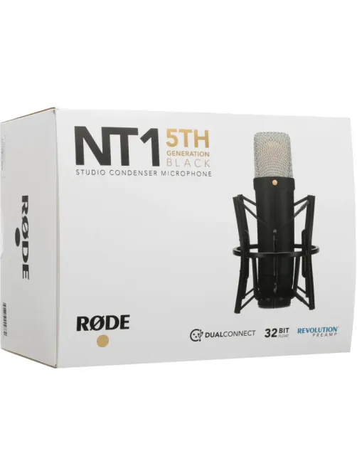 Микрофон Rode NT1 5th Generation Black, студийный, конденс, АЦП 192кГц, DSP