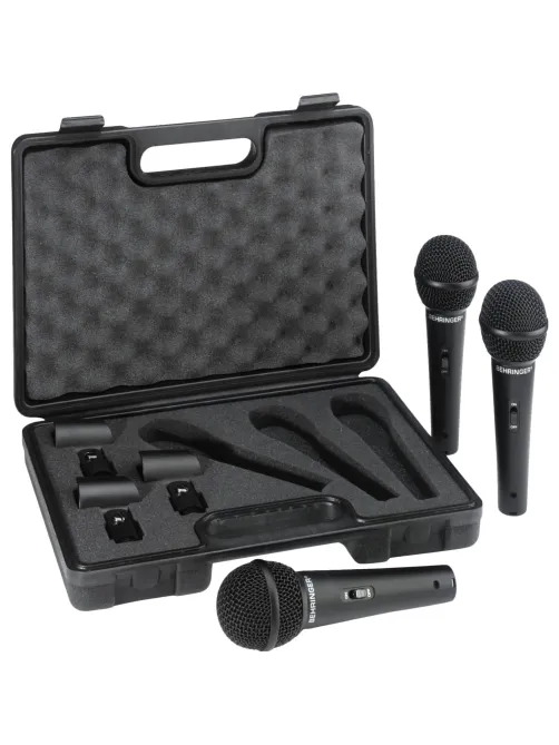 Микрофон Behringer XM1800S, набор из 3-х динамических микрофонов в кейсе