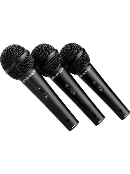 Микрофон Behringer XM1800S, набор из 3-х динамических микрофонов в кейсе