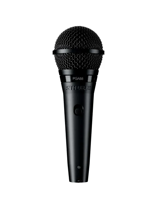 Микрофон Shure PGA58-XLR-E, кардиоидный вокальн c выкл, с кабелем XLR-XLR