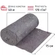 Полотно техническое холстопр. ХПП серое, рул 0,75х50м, пл. 170 г/м2
