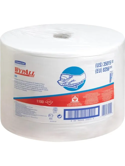 Материал протирочный нетканый WYPALLxX50LROLLWH1P1X1100 31х24,9см бел.8356