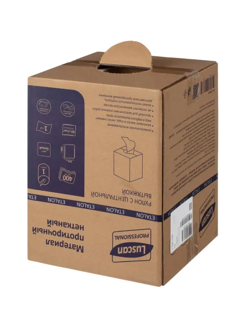 Материал протирочный нетканый Luscan Professional 60г 32х38см 400л/рул бел