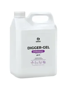 Профхим д/прочистки труб и стоков, гель Grass/Digger-Gel PROF 5 л