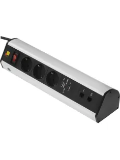 Блок розеток LANMASTER настольный LAN-WA-DC/3G+2UC+2C6