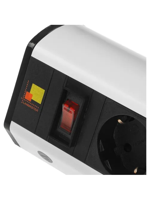 Блок розеток LANMASTER настольный LAN-WA-DC/3G+2UC+2C6