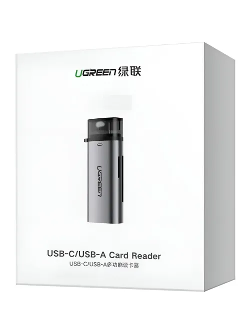Картридер UGREEN USB-C 3.1 для карт памяти TF / SD (50704)