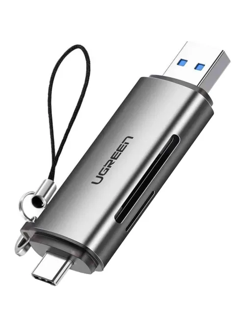 Картридер UGREEN USB-C + USB-A 3.0 для карт памяти TF/SD (50706)