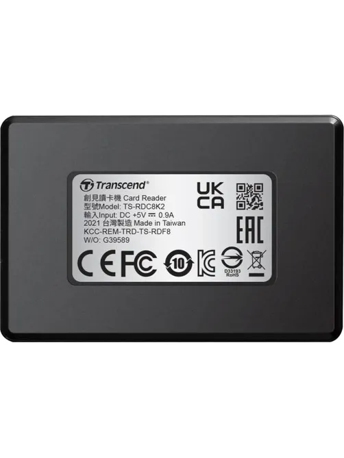 Картридер Transcend TS-RDC8K2 USB-C 3.1 для карт пам.SD/microSD/CF/MSXC