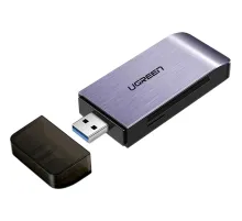 Картридер UGREEN CM180 (50541)мультифункц.USB-A 3.0 to TF/SD/CF/MS сер.косм