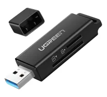 Картридер UGREEN CM104 (40752) USB 3.0 to TF + SD Dual Card Reader/черный