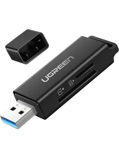 Картридер UGREEN CM104 (40752) USB 3.0 to TF + SD Dual Card Reader/черный