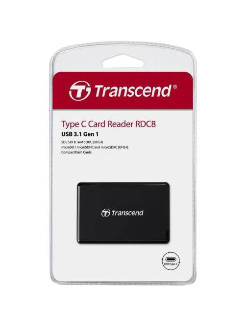 Картридер Transcend TS-RDC8K2 USB-C 3.1 для карт пам.SD/microSD/CF/MSXC