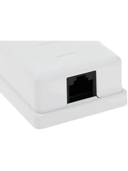 Розетка настенная TWT TWT-SM1-45-WH 1 порт RJ-45 кат. 5е, UTP, белая