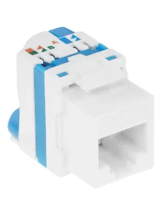 Модуль Keystone LANMASTER ToolLess LAN-TK45U5E/180-WH