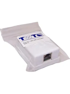 Розетка настенная TWT TWT-SM1-45/S-WH, 1 порт RJ-45 кат. 5е, STP, белая