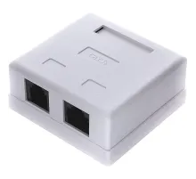 Розетка Cablexpert NA-TA/1 RJ45+RJ11 кат.5e UTP внешняя 2 порта