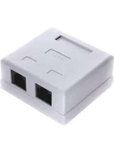 Розетка Cablexpert NA-TA/1 RJ45+RJ11 кат.5e UTP внешняя 2 порта