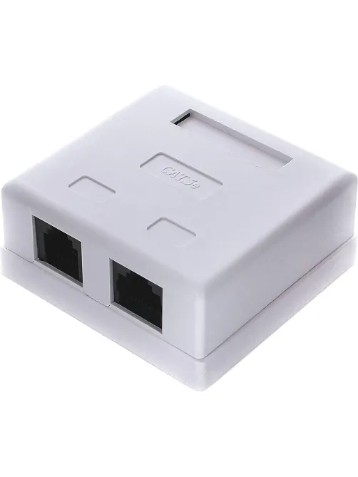 Розетка Cablexpert NA-TA/1 RJ45+RJ11 кат.5e UTP внешняя 2 порта