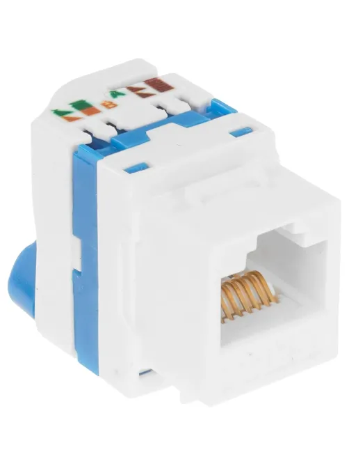 Модуль Keystone LANMASTER ToolLess LAN-TK45U6/180-WH