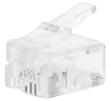 Коннектор TWT TWT-PL12-6P4C/100 RJ12 д/кабеля 4-ех контактный, 100шт/уп