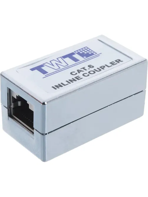 Адаптер проходной TWT TWT-CP45STP6 RJ-45, экранированный, категории 6