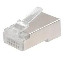 Вилка Cablexpert RJ-45 (8P8C) PLUG5SP кат5e экр, 30 микрон, (100 шт.), пак