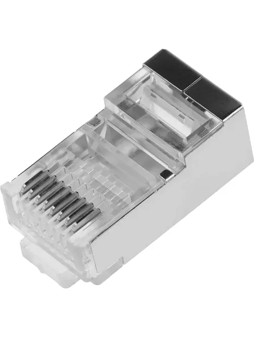 Коннектор TWT TWT-PL45/S-8P8C RJ45 STP 8P8C, универсальный, cat.5e 100шт/уп