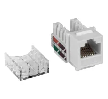 Модуль Keystone TWT TWT-OK45UTP/5E-WH RJ45, Cat.5E, UTP, 90 градусов, белый