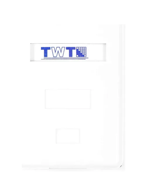 Розетка настенная TWT TWT-SM1-45-WH 1 порт RJ-45 кат. 5е, UTP, белая