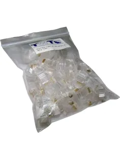 Коннектор RJ45 TWT TWT-PL45-8P8C-6 UTP 8P8C, универсальный, cat.6, 100шт/уп