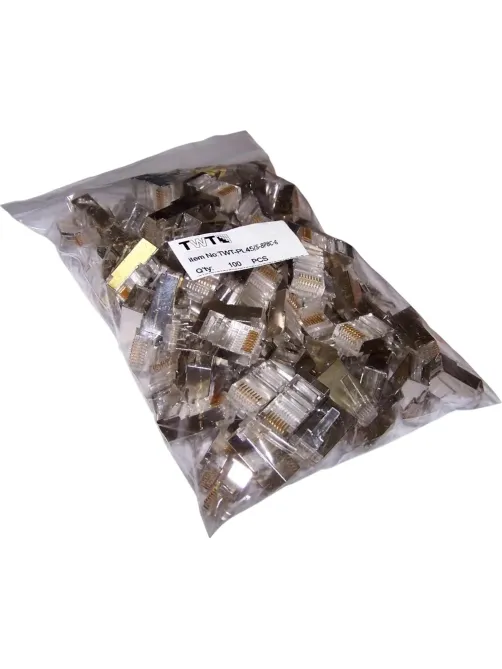Коннектор RJ45 TWT TWT-PL45/S-8P8C-6 STP 8P8C, унив cat.6, 100шт/уп