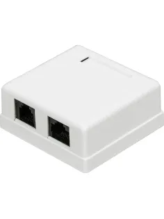 Розетка настенная TWT TWT-SM2-4512-WH, RJ-45 кат.5е + RJ-12, UTP, белая
