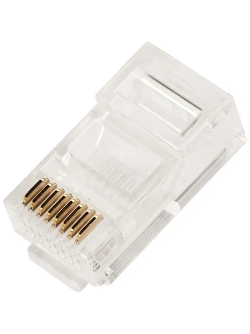 Коннектор RJ45 TWT TWT-PL45-8P8C/JR100 UTP 8P8C унив cat.5e 100шт/уп
