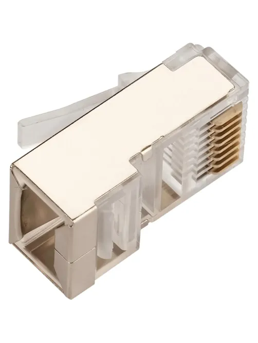 Коннектор RJ45 TWT TWT-PL45/S-8P8C/JR100 STP 8P8C унив cat.5e 100шт/уп