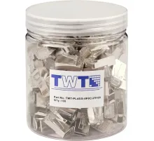 Коннектор RJ45 TWT TWT-PL45/S-8P8C/JR100 STP 8P8C унив cat.5e 100шт/уп