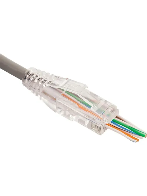 Коннектор LANMASTER LAN-EZ45-8P8C/U6-100 универсальный, 50 микрон,100шт/уп