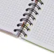 Бизнес-тетрадь 140л,кл,А4,SPIRAL BOOK Розовый,евроспир,обл.пласт,разд.84105