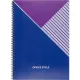 Бизнес-тетрадь А4,96л,обл.карт,греб,кл,Office Style,синяя