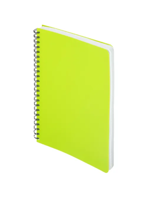 Бизнес-тетрадь А5,96л,кл,спир,пластик,тон.бл. Attache Bright colours Лайм