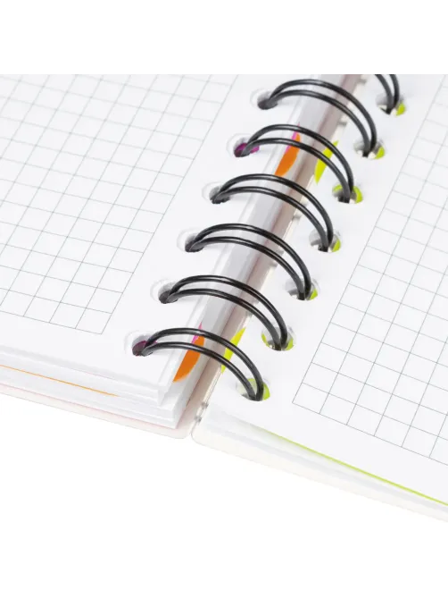 Бизнес-тетрадь 140л,кл,А5,SPIRAL BOOK Розовый,евроспир,обл.пласт,разд.84111