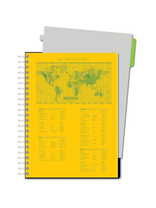Бизнес-тетрадь SMARTBOOK А4 120л. линейка,спир,микроп,разд,карм,жел-зел