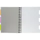 Бизнес-тетрадь 140л,кл,А5,SPIRAL BOOK Серый,евроспир,обл.пласт,раздел.84109